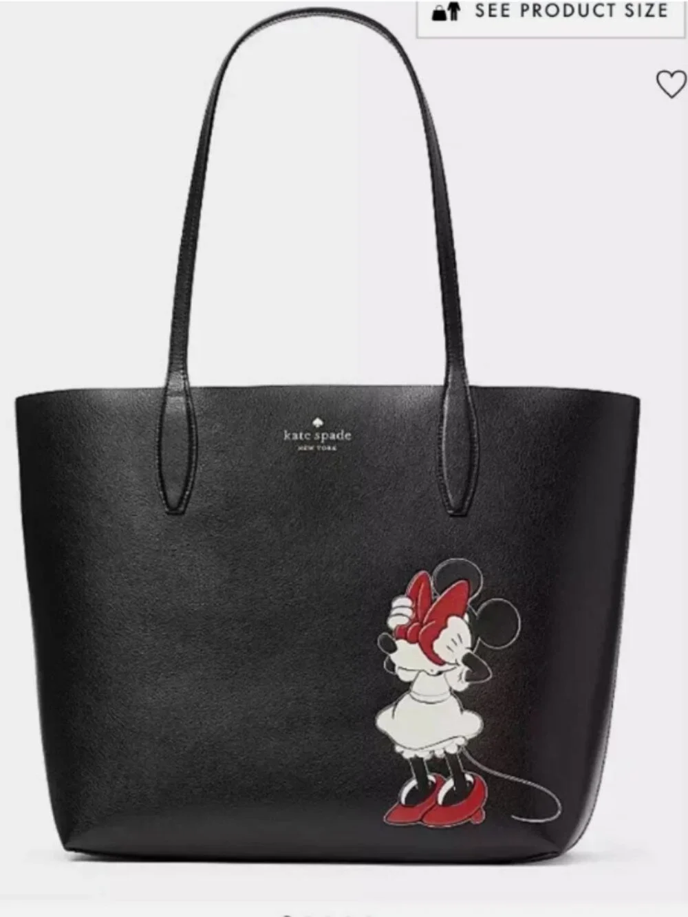 NWT Disney X Kate Spade New York Minnie Mouse Tote Bag & Wristlet